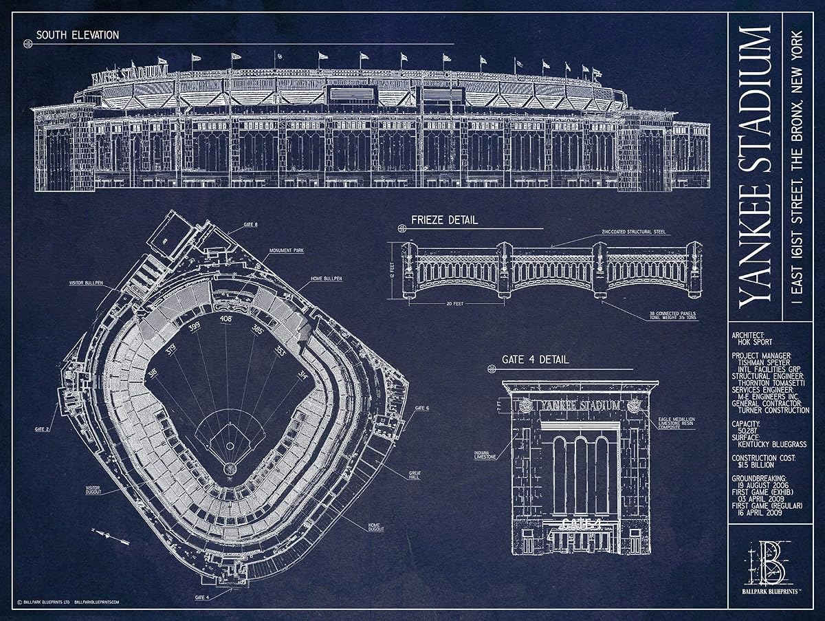 Planos del estadio Yankee Stadium