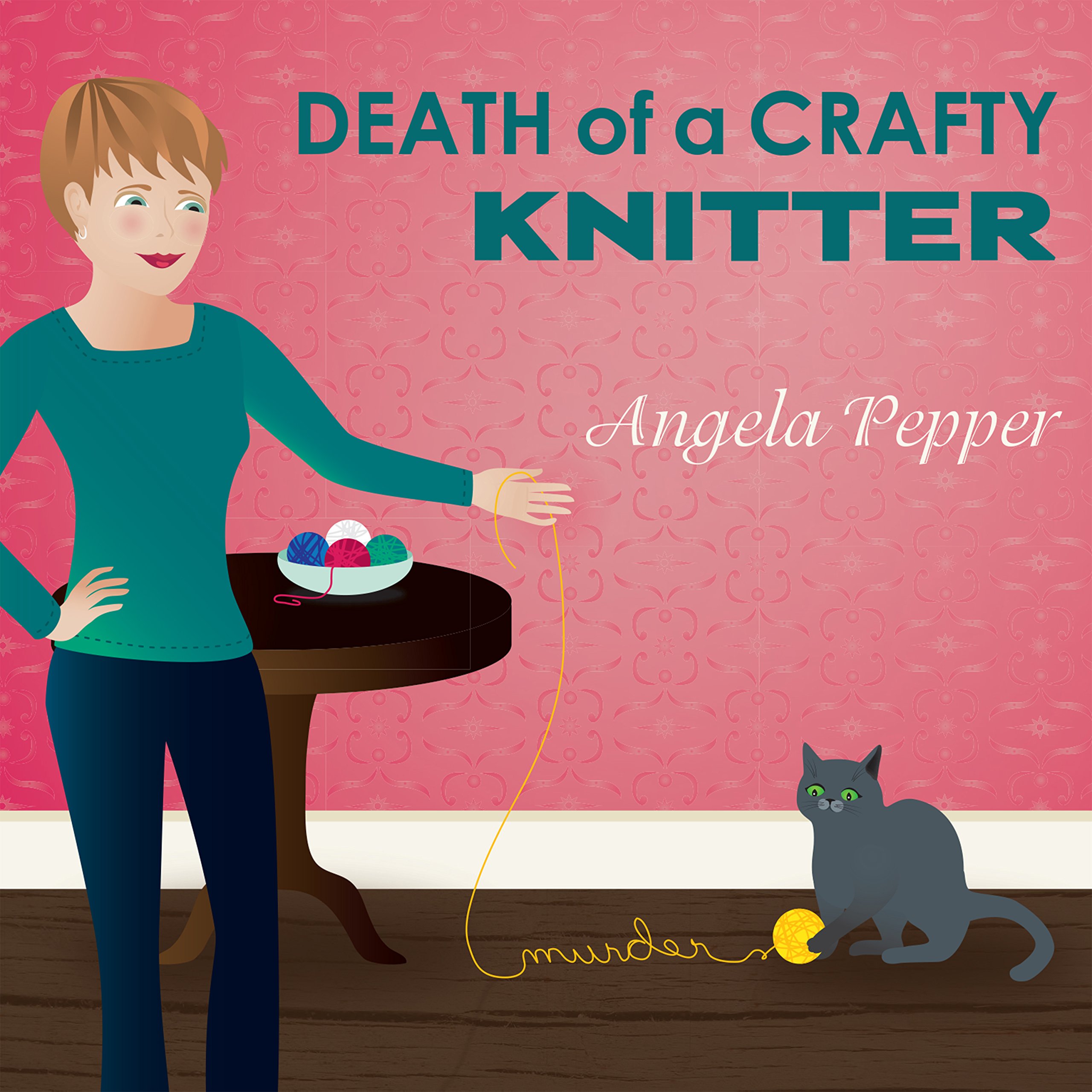 Cover art for Death of a Crafty Knitter