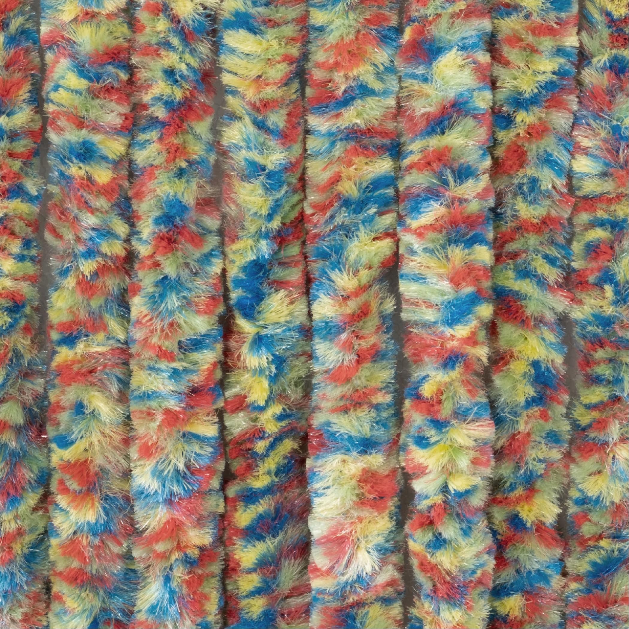 Moritz Flauschvorhang aus Chenille 56 x 185 cm kunterbunt Türvorhang als Fliegenschutz Insektenschutz für Camping Wohnwagen
