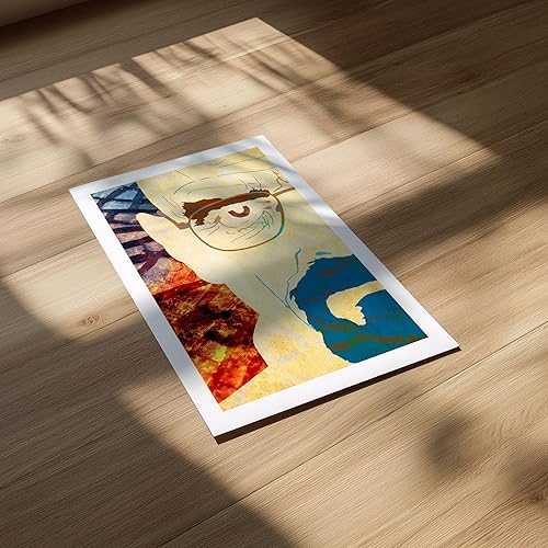 Miniatura 5 de CultClassicPosters Breaking Bad Walter White - Póster minimalista hecho a mano de 13 × 19 con silueta de Heisenberg, arte de pared de papel