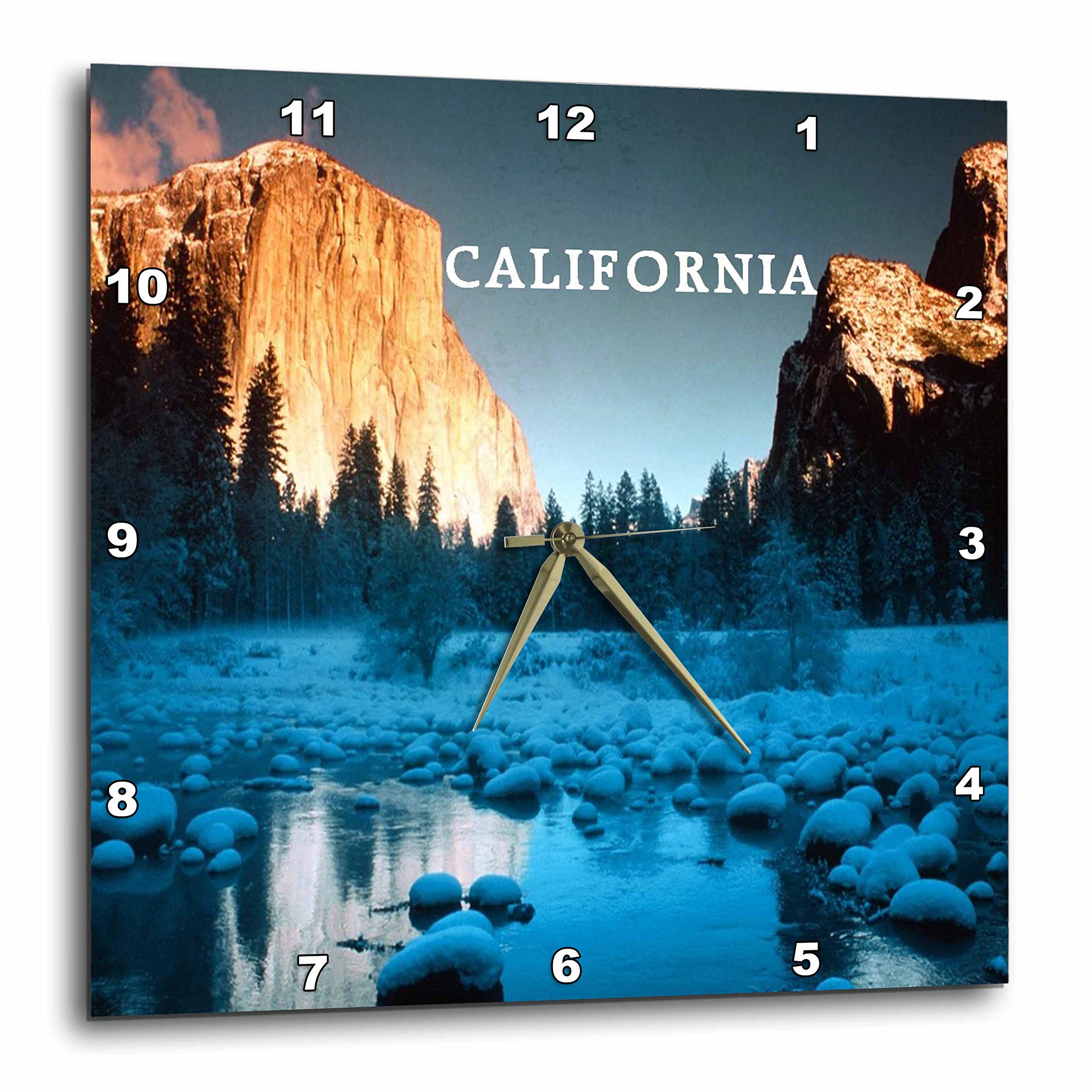 3dRose DPP_80709_3 Majestic El Capitan Yosemite Park California-Wall Clock, 15 by 15-Inch