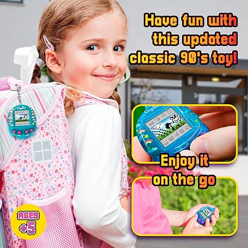 Miniatura 15 de Juguete de mascota virtual, 2ª edición mejorada con nueva aplicación, para niños de todas las edades Juguete nostálgico de los años 90, mascota 3D