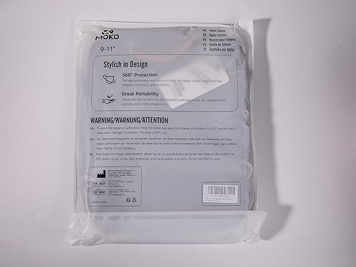 Miniatura 8 de MoKo Funda para tablet de 9 a 11 pulgadas para iPad Air 5 de 10.9 pulgadas 2022, iPad Pro 11 2021-2018, iPad 10.2Air 4 10.9, iPad 9.7, Tab S8