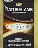 Special pack of 5 TROJAN NATURALAMB 98050, 3 Count (Pack of 5)