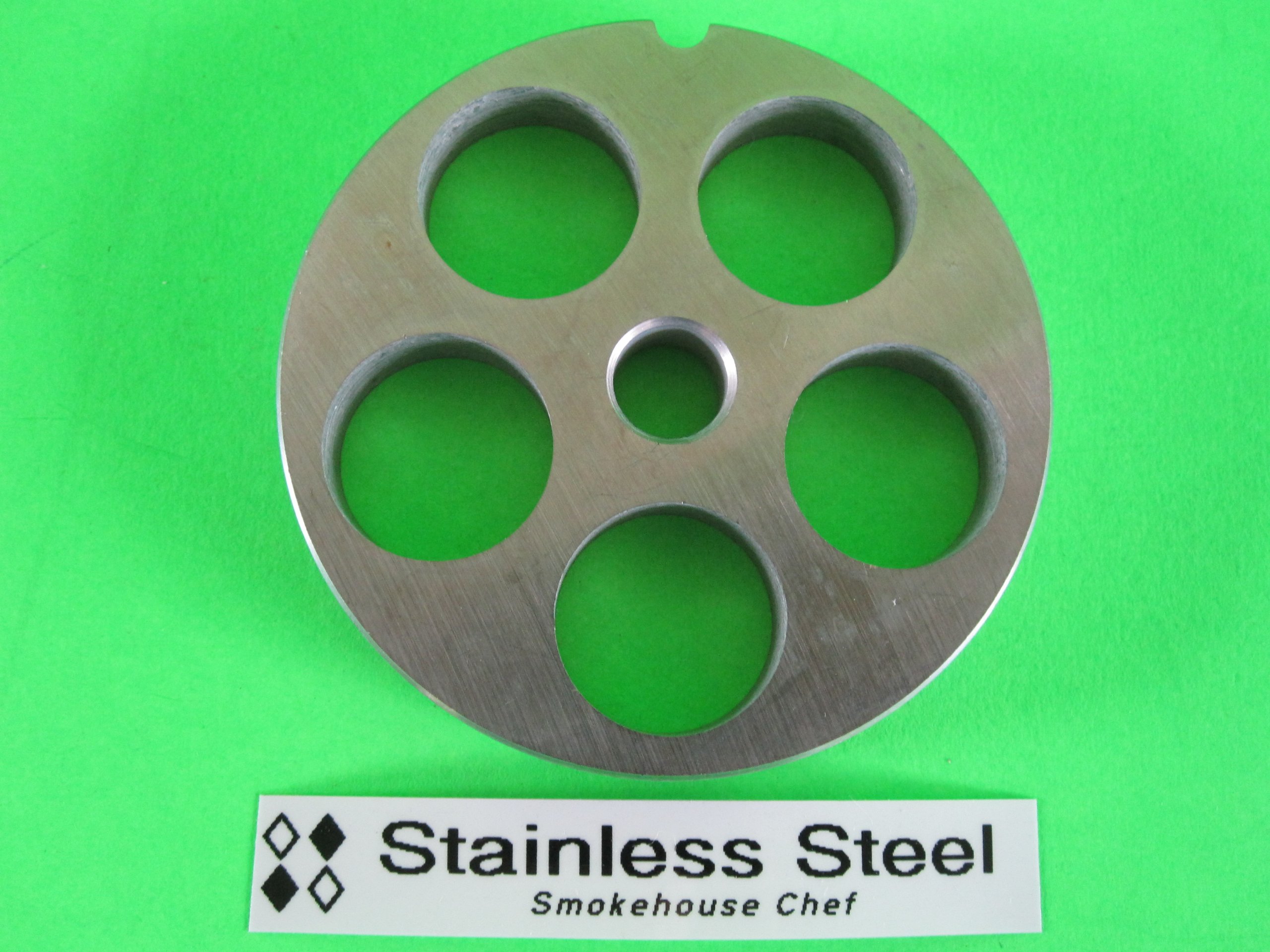 Smokehouse Chef Size #12 X 3/4 Inch Meat Grinder Grinding Plate and Knife SET for Westin, Hobart, Cabelas, Universal