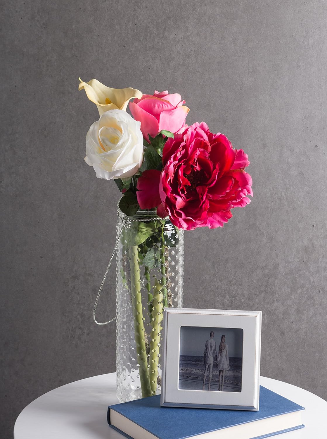 DII Artificial Flowers, Centerpiece Décor, Cala Lily, White, 3 Piece