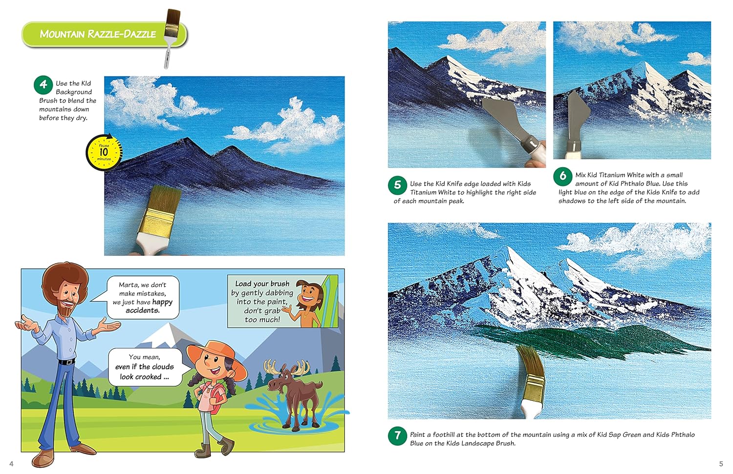 Painting with Bob Ross for Kids: With these simple-to-follow lessons, in no time you'll be painting just like television's favorite painter, Bob Ross! (Licensed Learn to Paint) - Image 4