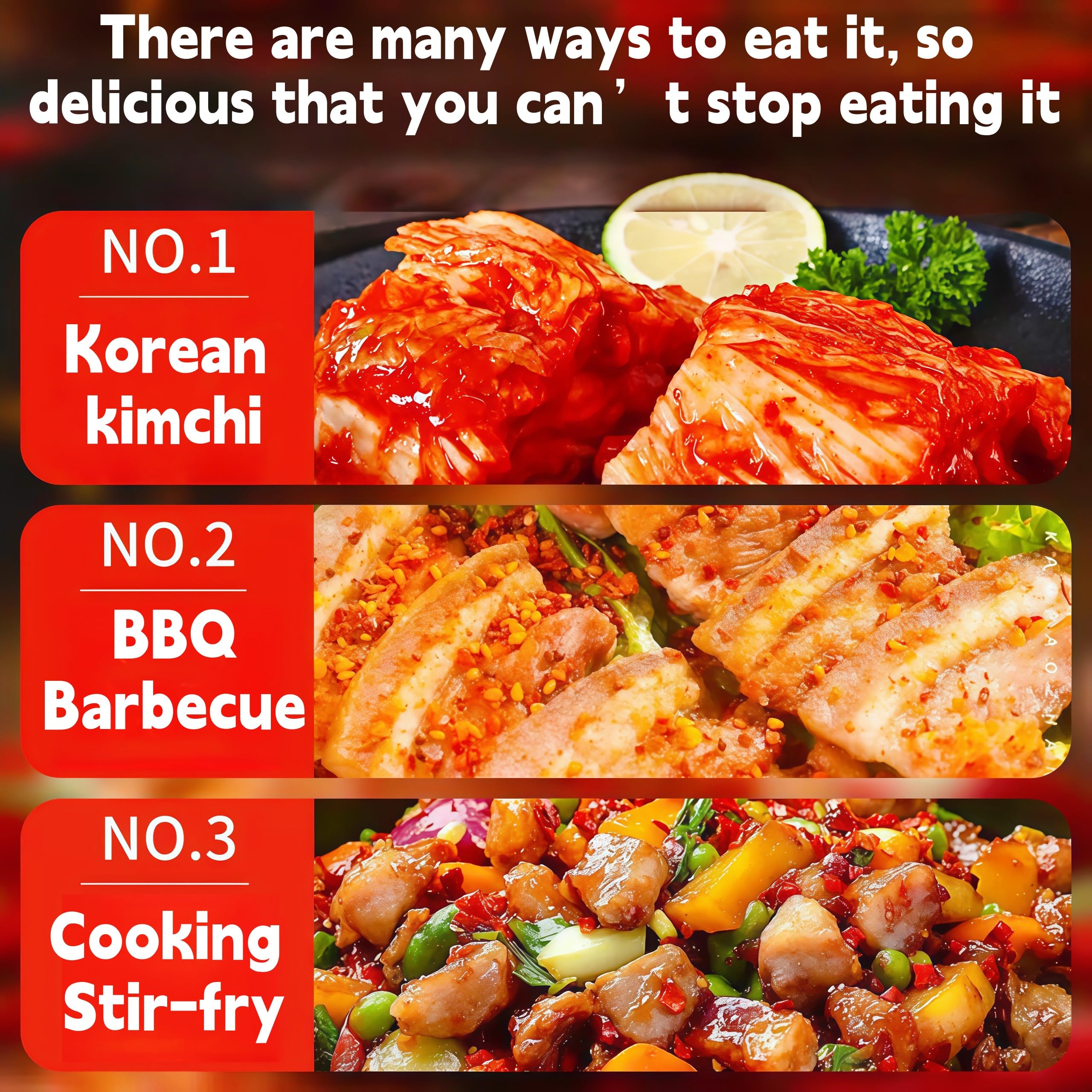 DAMAICHUHAI Chili Powder,Red Pepper Flakes,Spices and Seasonings,Korean Chili Powder, Moderately Spicy a nd More Delicious, Super Versatile Seasoning,500g/17 Oz. (coarse grains)