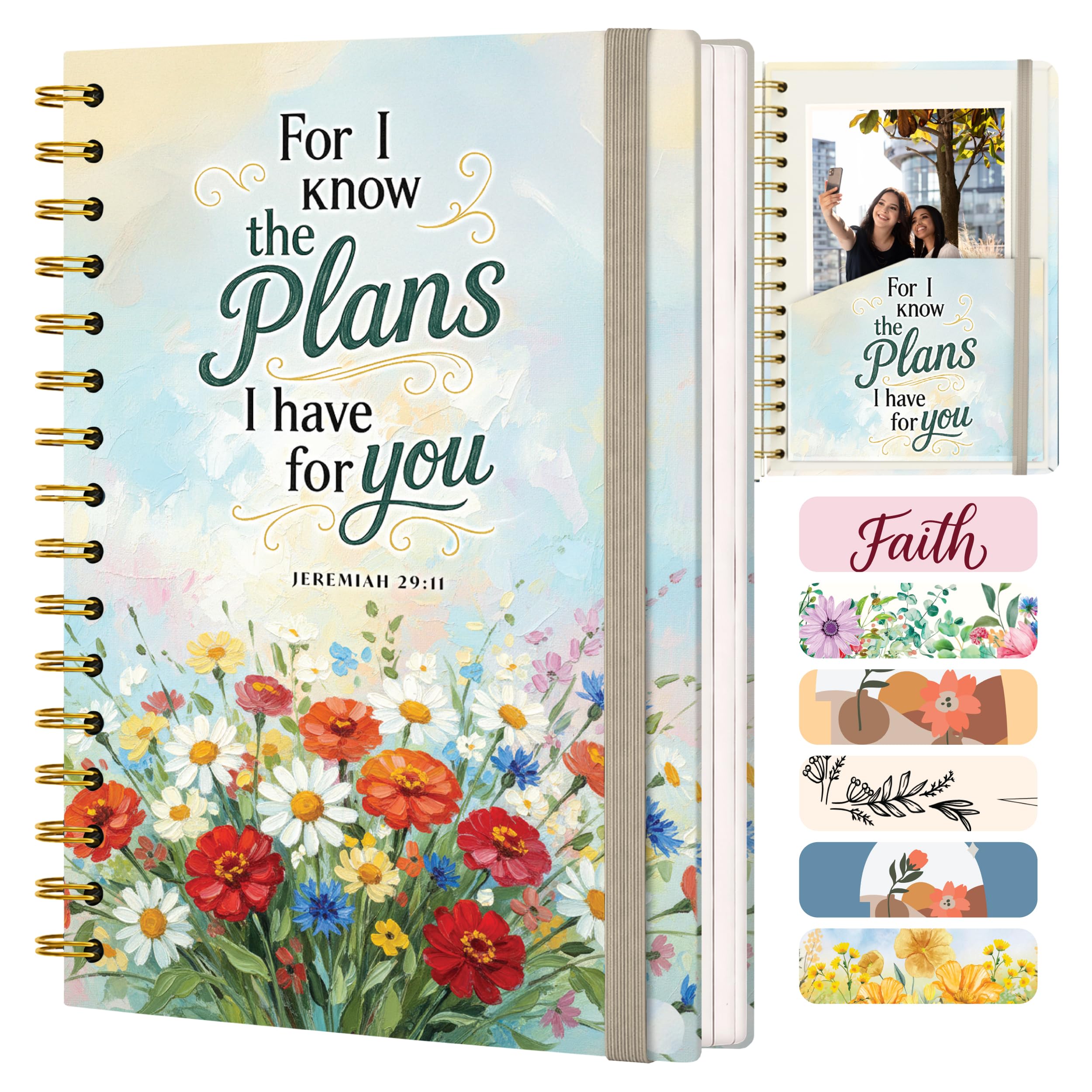 Only Zest Hardcover Blank Christian Notebook – 140 Pages – Jeremiah 29:11 — image 1