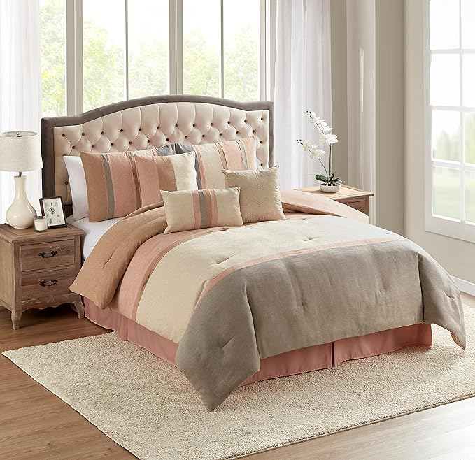 Queen Comforter Set Ultra Soft Faux Suede Fashion Bedding
