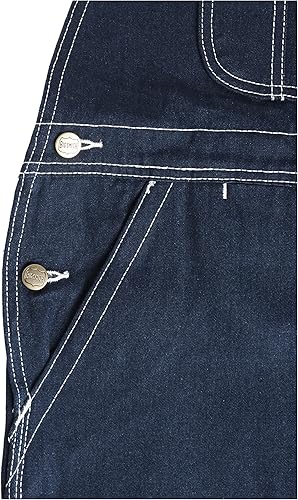 Miniatura 6 de Walls - Overol de mezclilla lavado a la piedra para hombre, Mezclilla rígida