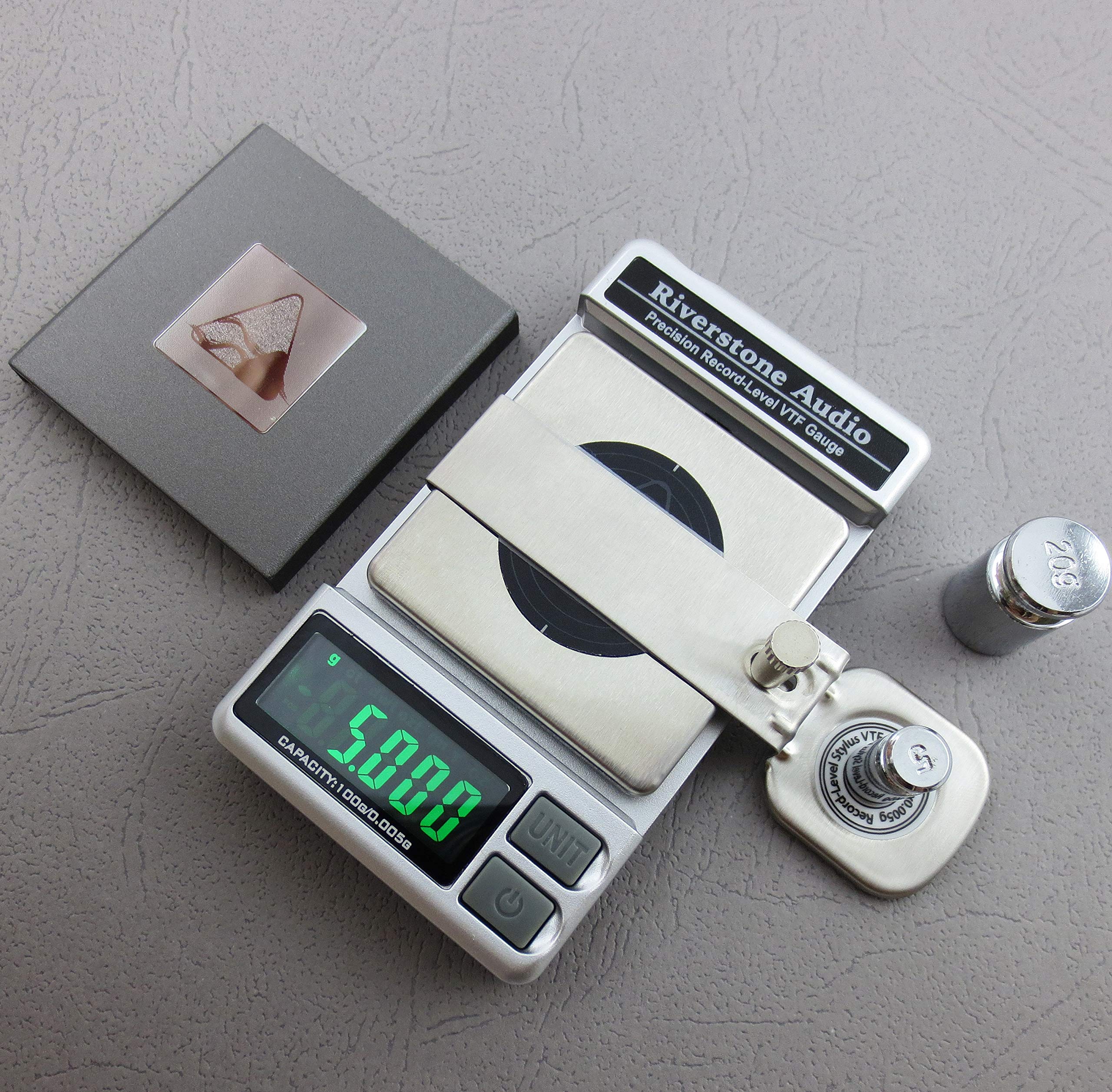 Precision RECORD LEVEL Turntable Stylus Tracking Force Pressure Gauge / Scale 100g, 0.005g Resolution