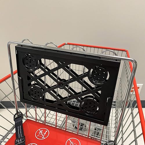 Miniatura 2 de Marco de carrito de compras, soporte de letrero de doble cara, se fija a la parte delantera del carrito de compras o la parte trasera del asiento