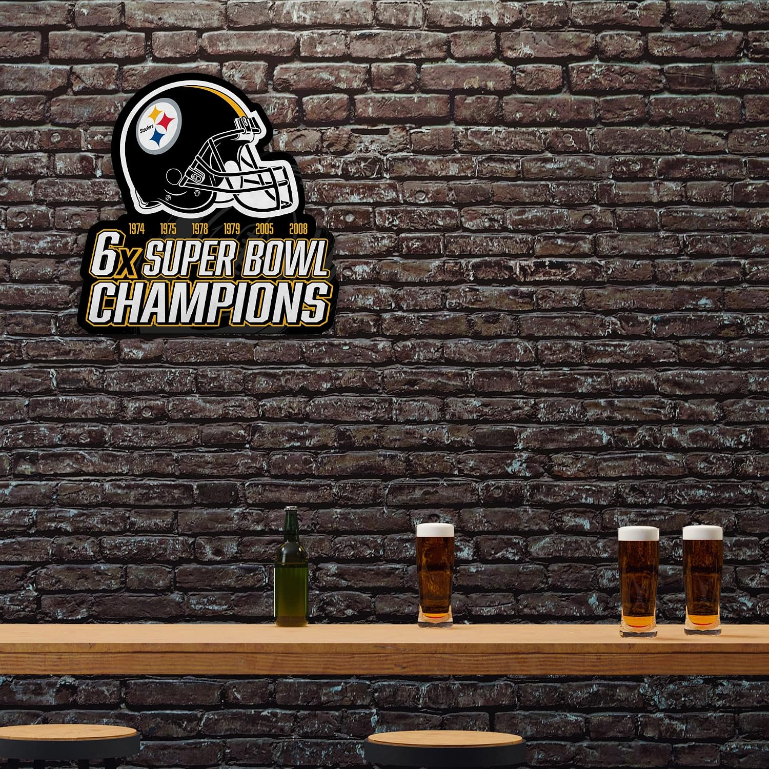 Rico Industries NFL Football Multi Champ Shape Cut Pennant - Home and Living Room Décor - Soft Felt EZ to Hang image 2