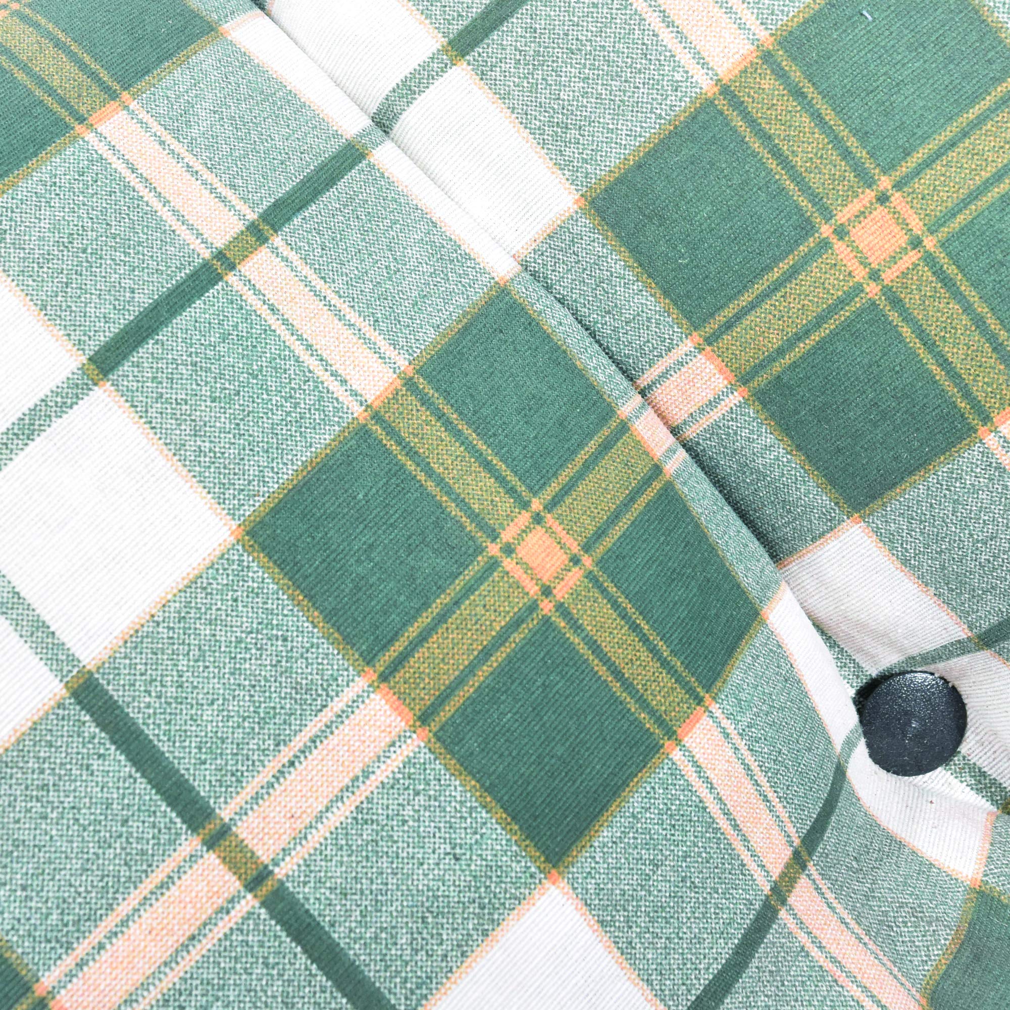 HOUSE COLLECTION Poltrona Comodone, Verde e Bianco, 102x87 x 82 m