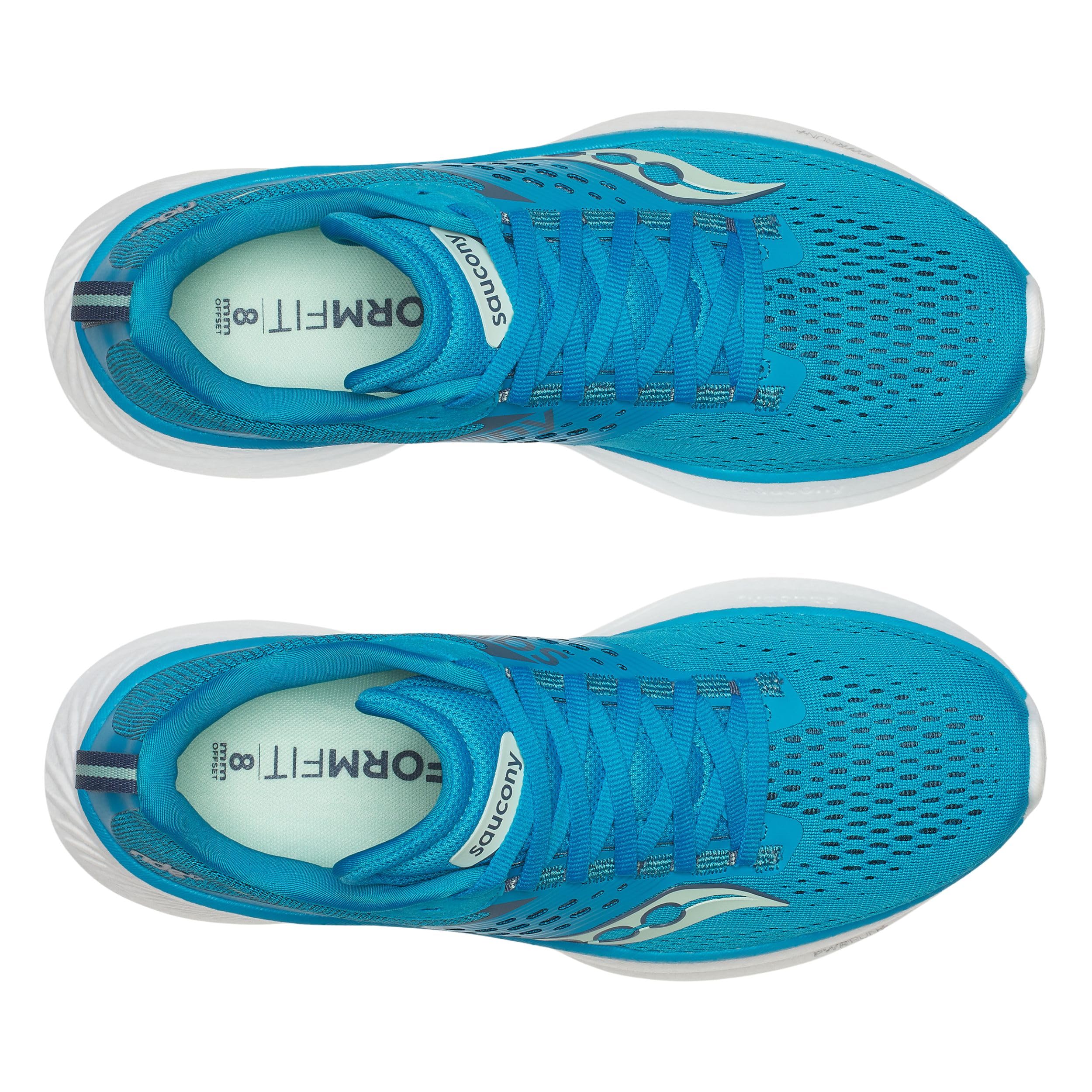 Saucony Femmes Ride 17 Chaussure De Running sans Stabilisateurs Chaussures De Running Viziblue/Mirage - Bleu 37,5