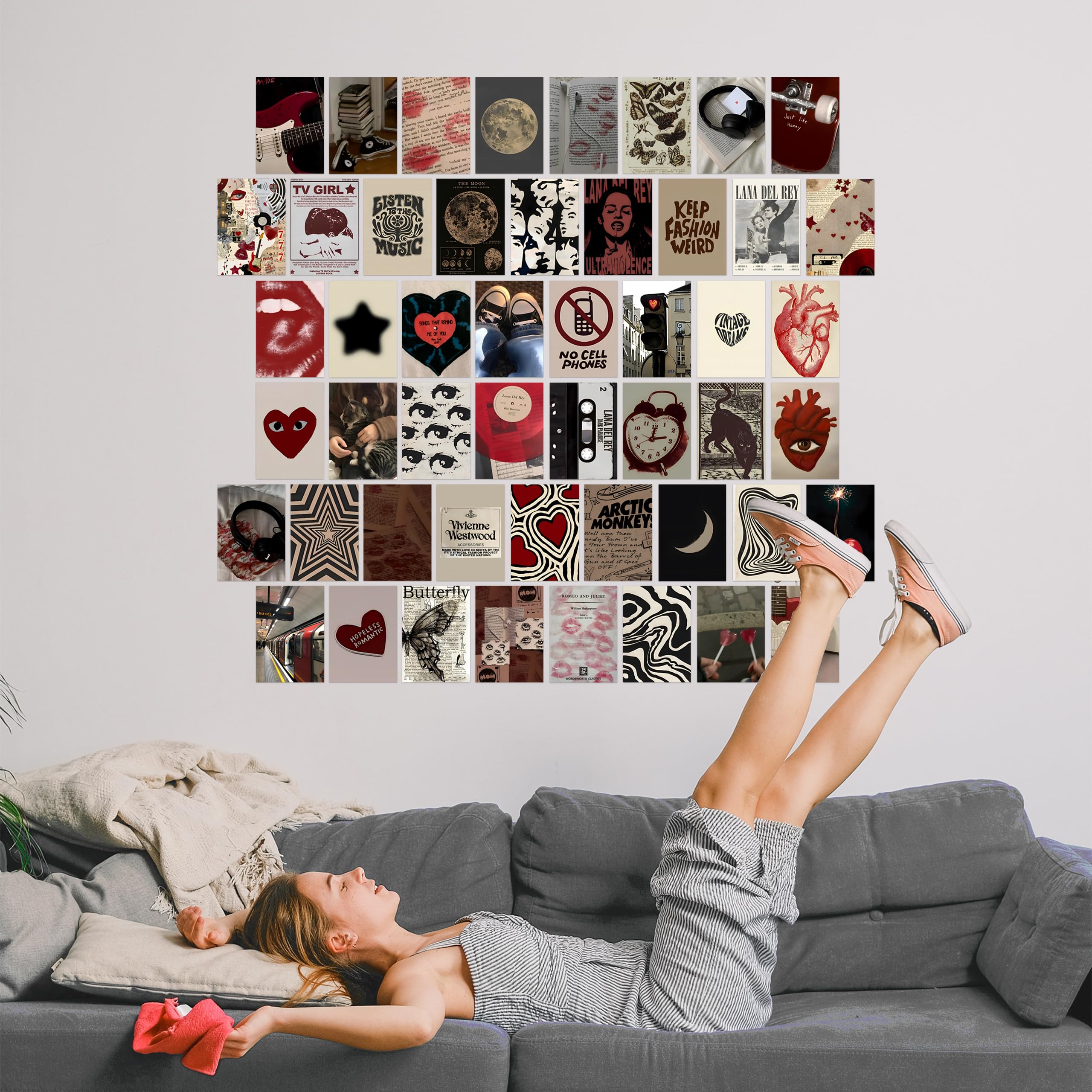 OKFPLM Love Poster Auf Leinwand - 60x90cm Retro Dekoration Für Wohnzimmer