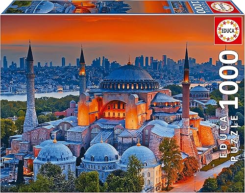 Educa - Rompecabezas de 1000 piezas para adultos | Hagia Sophia, Estambul. 14 años (19612)
