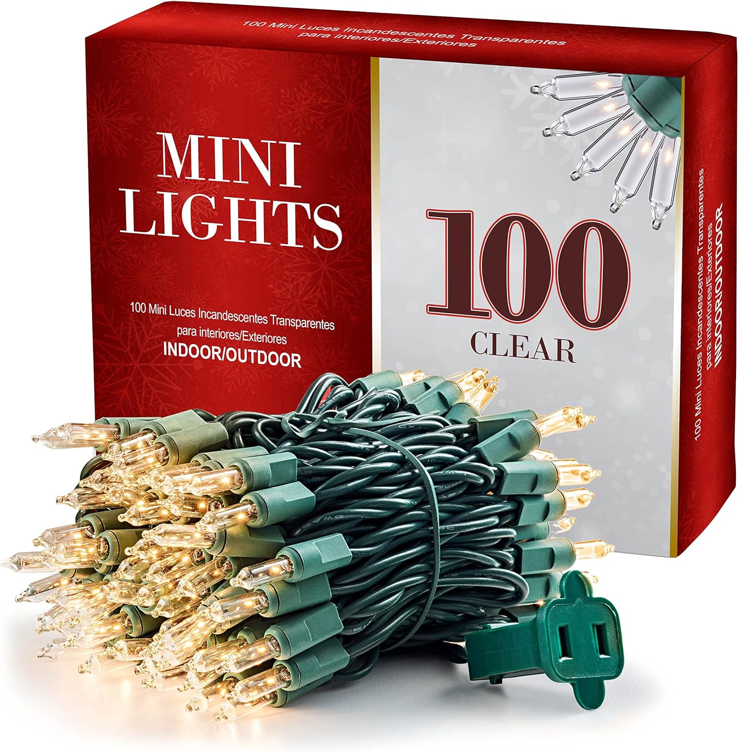 Christmas Lights [Set of 100] Warm White Christmas Lights