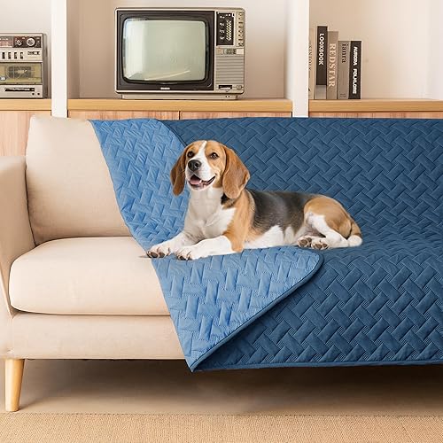 gogobunny Manta impermeable 100% de doble cara para perro, funda de cama suave para mascotas, reversible, protege muebles, sofá, auto para