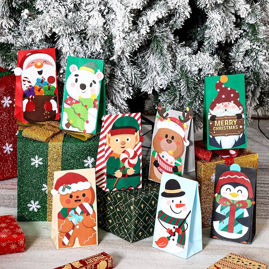 Amazon.co.jp: クリスマスキャンディバッグ 32枚パック