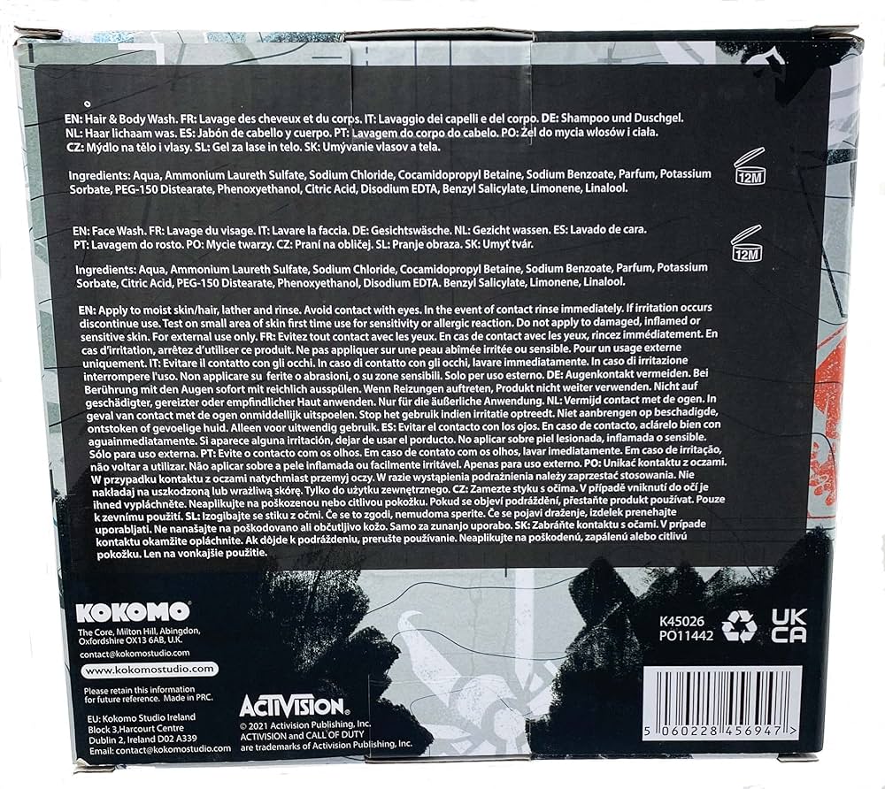 Call of Duty Tactical Wash - Gift Set (Hair/Body Wash 250ml & Face
