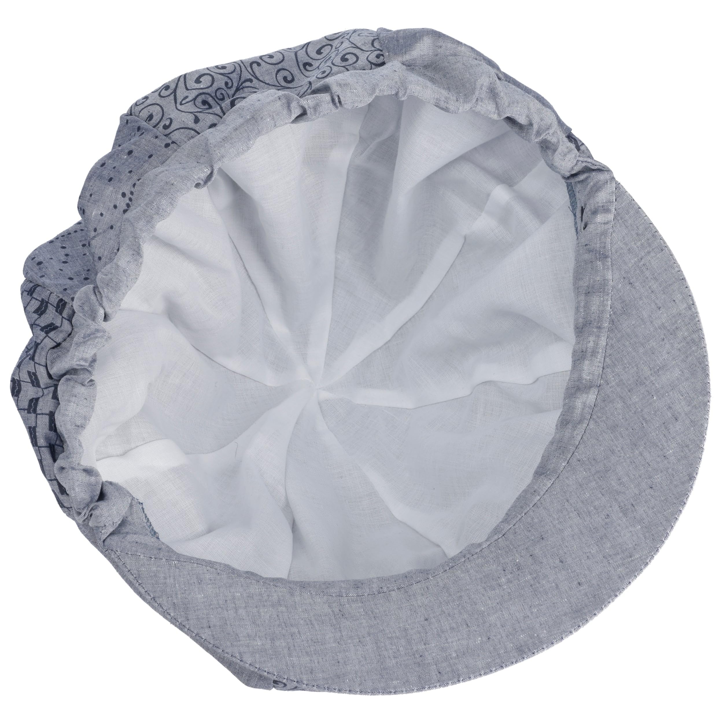 Lipodo Avella Schirmmütze Ballonmütze Patchwork Blumenmuster Made in Italy Damen Frühling Sommer