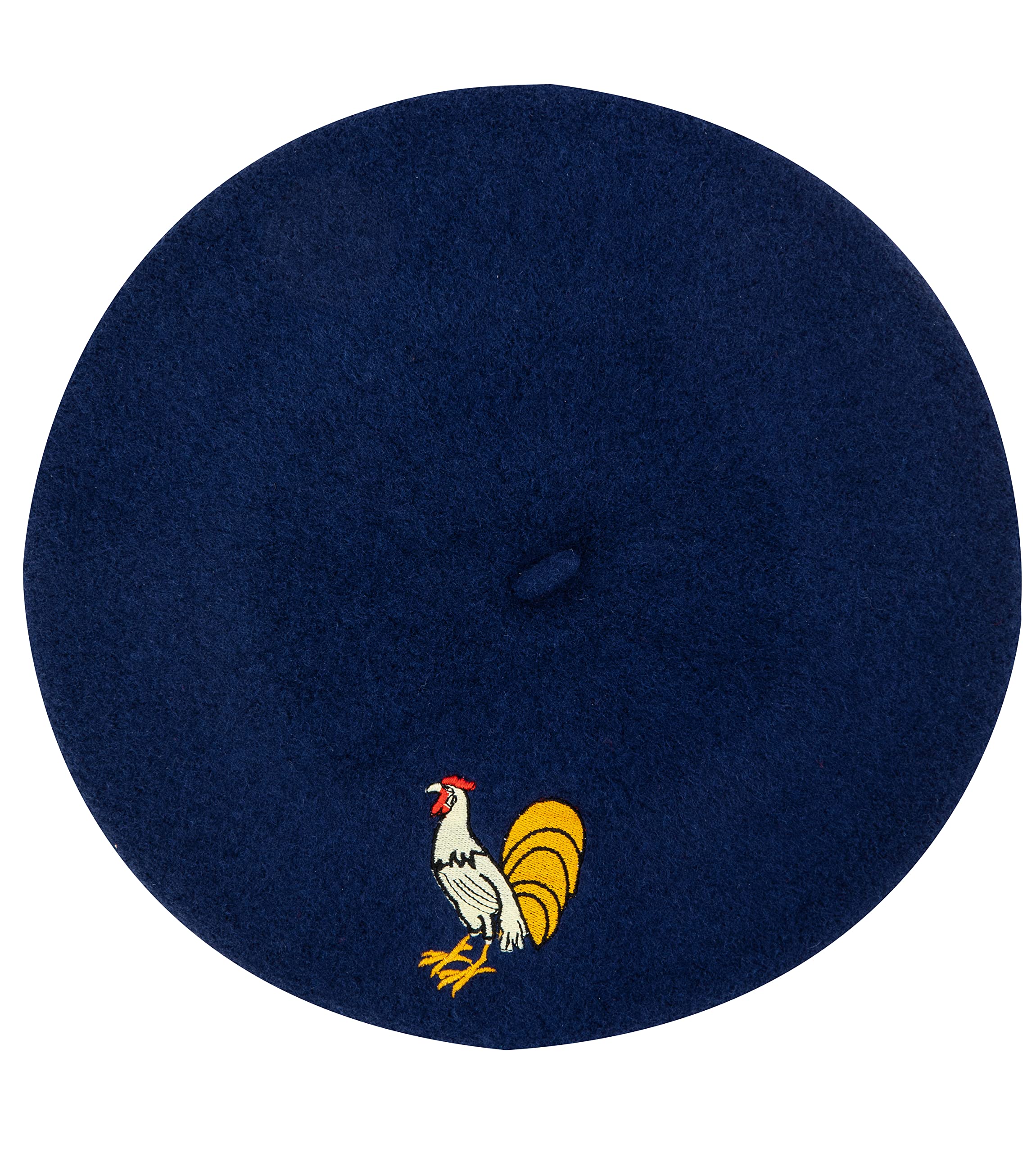 A Chacun Son Pays Special French Sports Team Beret, Rugby, Football, Handball, One Size, Teen/Adult, Wool, Black - Image 2