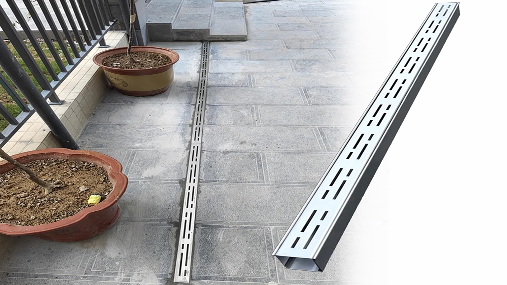 Amazon.com: LZMZMQ Mini Channel Drain Grate 1-2/5 or 2 Inch Wide