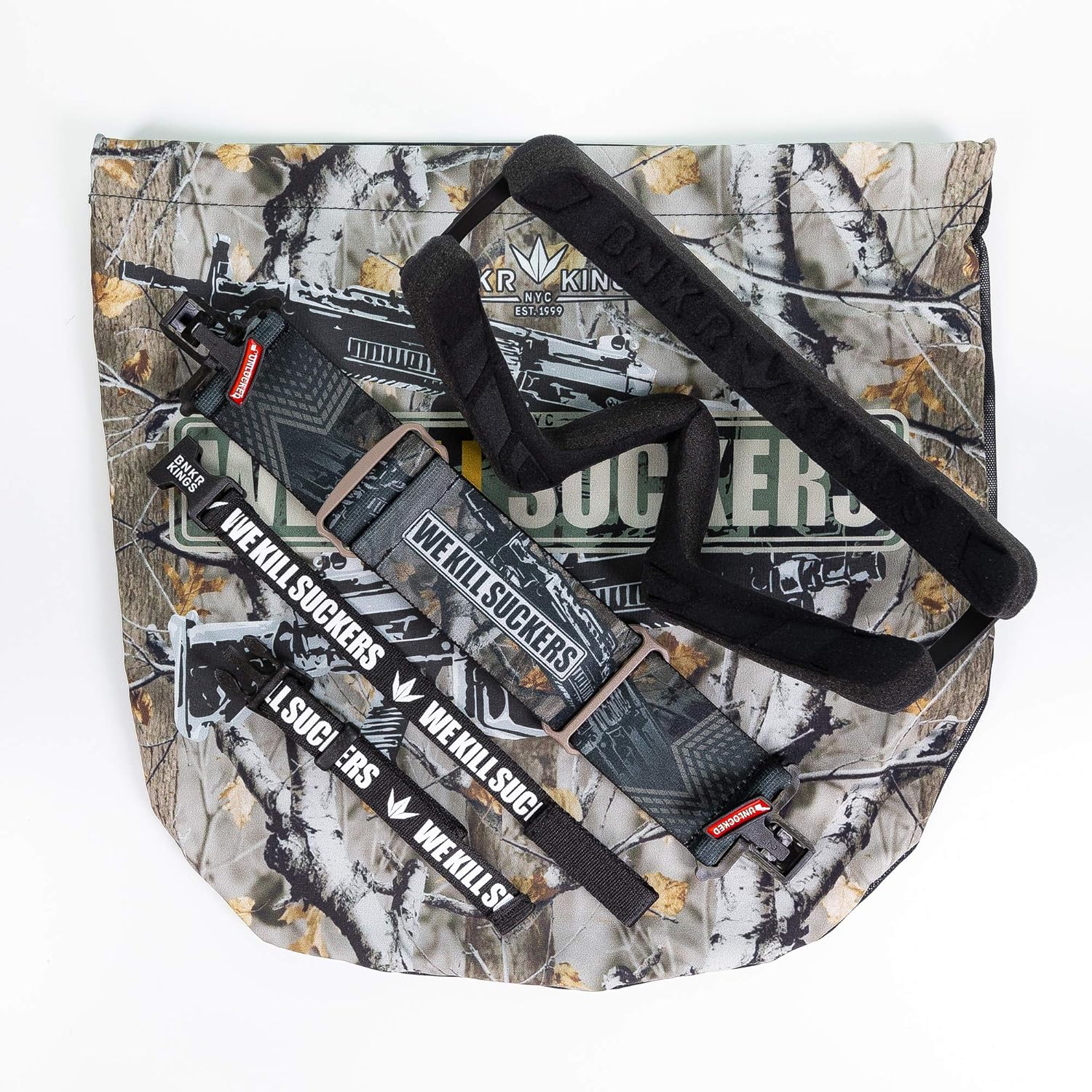 Bunker Kings VIO Paintball Goggle/Mask Upgrade Kit - Includes: 3D Foam, Strap, Chin Strap and Goggle Bag - Works with CMD and VIO