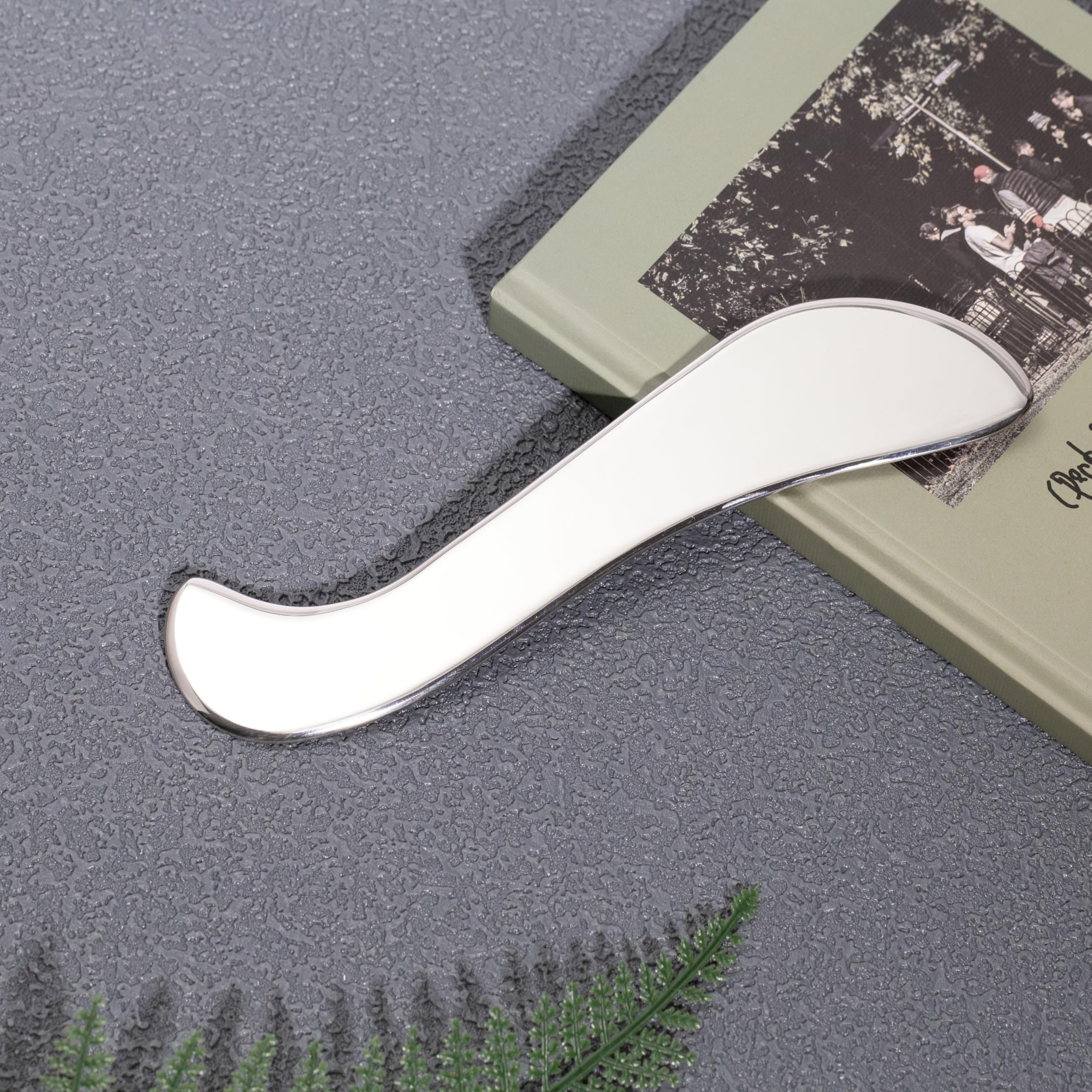 Gua sha Tool gua sha - Herramienta de masaje de acero inoxidable para terapia de tejidos blandos y reduce el dolor muscular de brazos, espalda, piernas, cuello (HS)