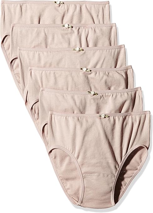 AVET 6-delige set damesslips, zwart, M