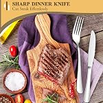 Meythway Cutlery Prêt, 20-Piece Set de flatware en argent moderne, ensemble d'ustensiles en acier inoxydable 4, Inclure le couteau/la fourche/la cuillère, le miroir poli, le lave-vaisselle en toute sécurité