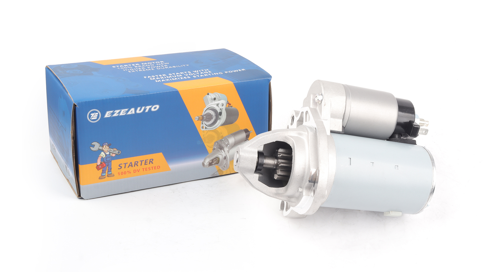 Image of EzeXpreze 19616 Starter Compatible with 2011-2017 Chrysler 200, 11-16 Town Country V6 3.6L, for 11-14 Dodge Avenger, 11-20 Grand Caravan, 11-19 Journey, 2014 Jeep Cherokee, 12-15 RAM CV