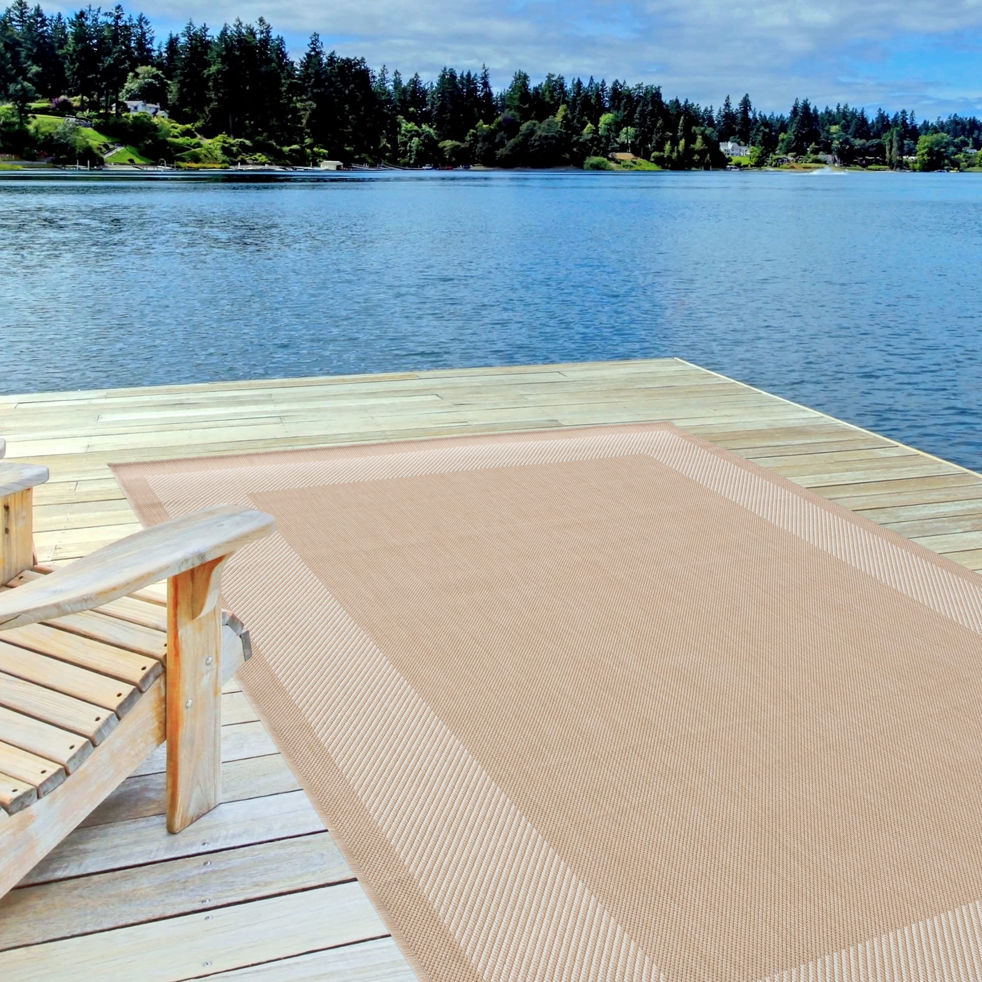 The Rugs Beige Ecology Outdoor Rug | 200B - 120X170 Cm