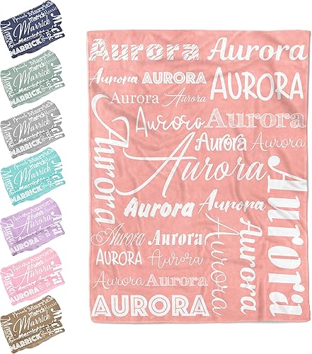 Miniatura 67 de Sweewind Manta personalizada para niños, mantas de bebé personalizadas para niños y niñas, manta personalizada para bebés y niñas, manta de bebé