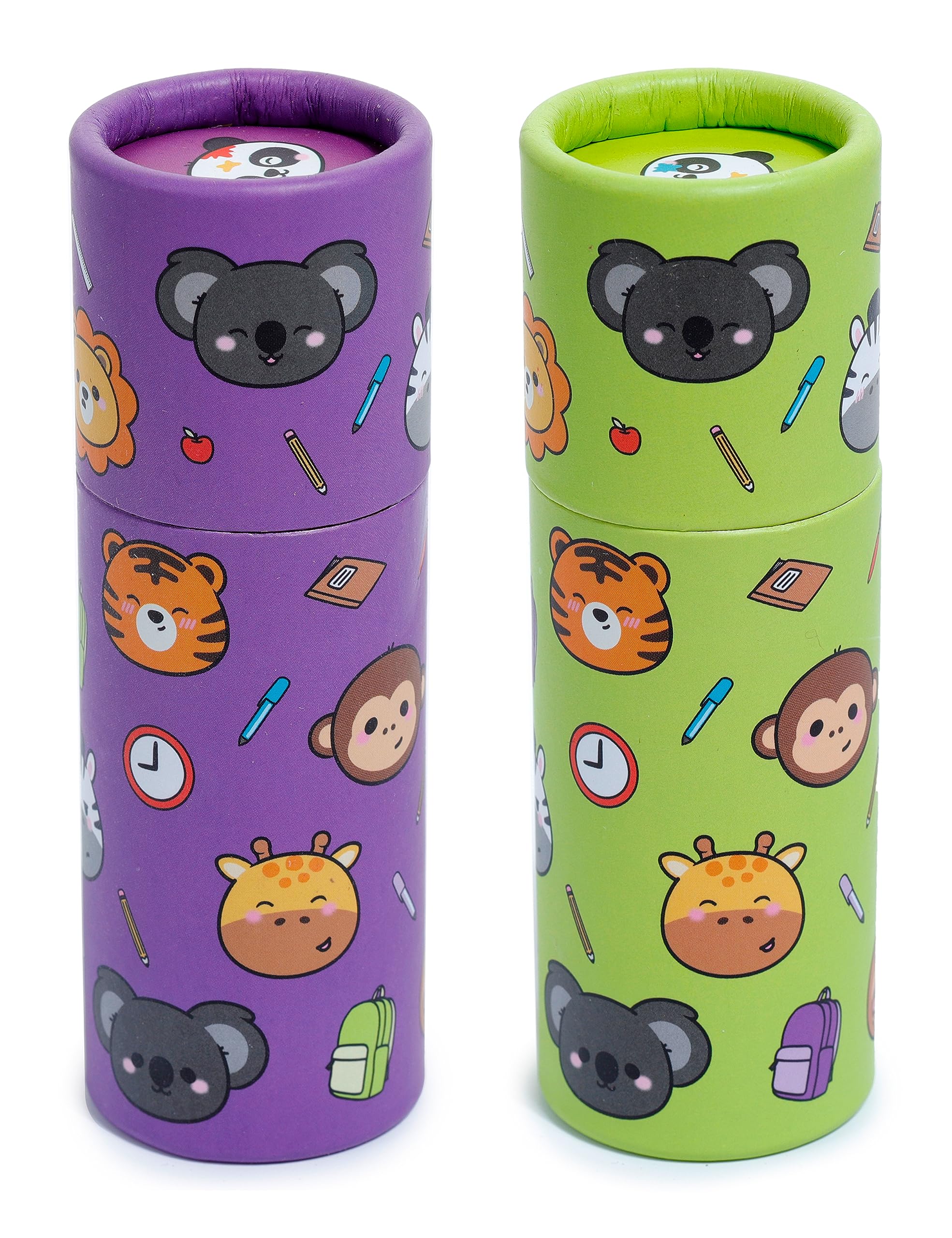 Colouring Pencil Tube 1 Adoramals Zoo Fun Kids Gifts 12 Colouring Pencils in Tube