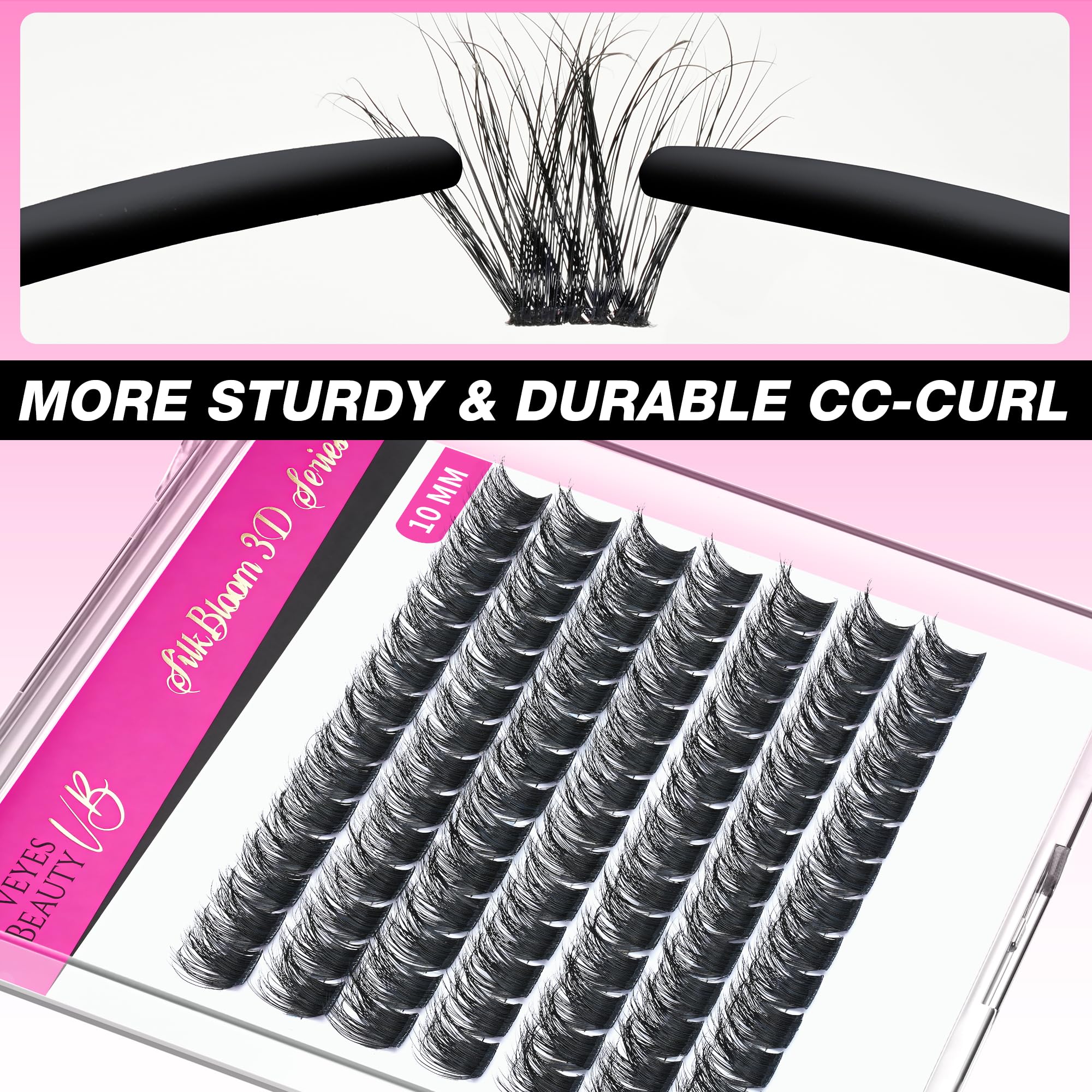 VEYESBEAUTY 3D Layered Eyelash Clusters