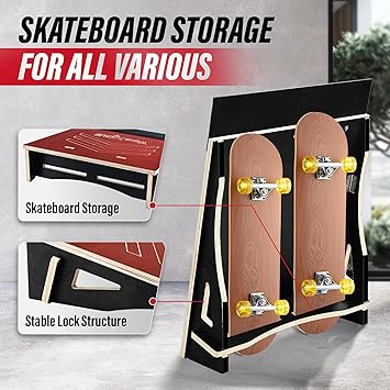 Yes4All Single-Piece Skateboard Ramp, Bike Ramp, Skate Ramp - Design for Beginners, More Durable, Capacity 220Lbs