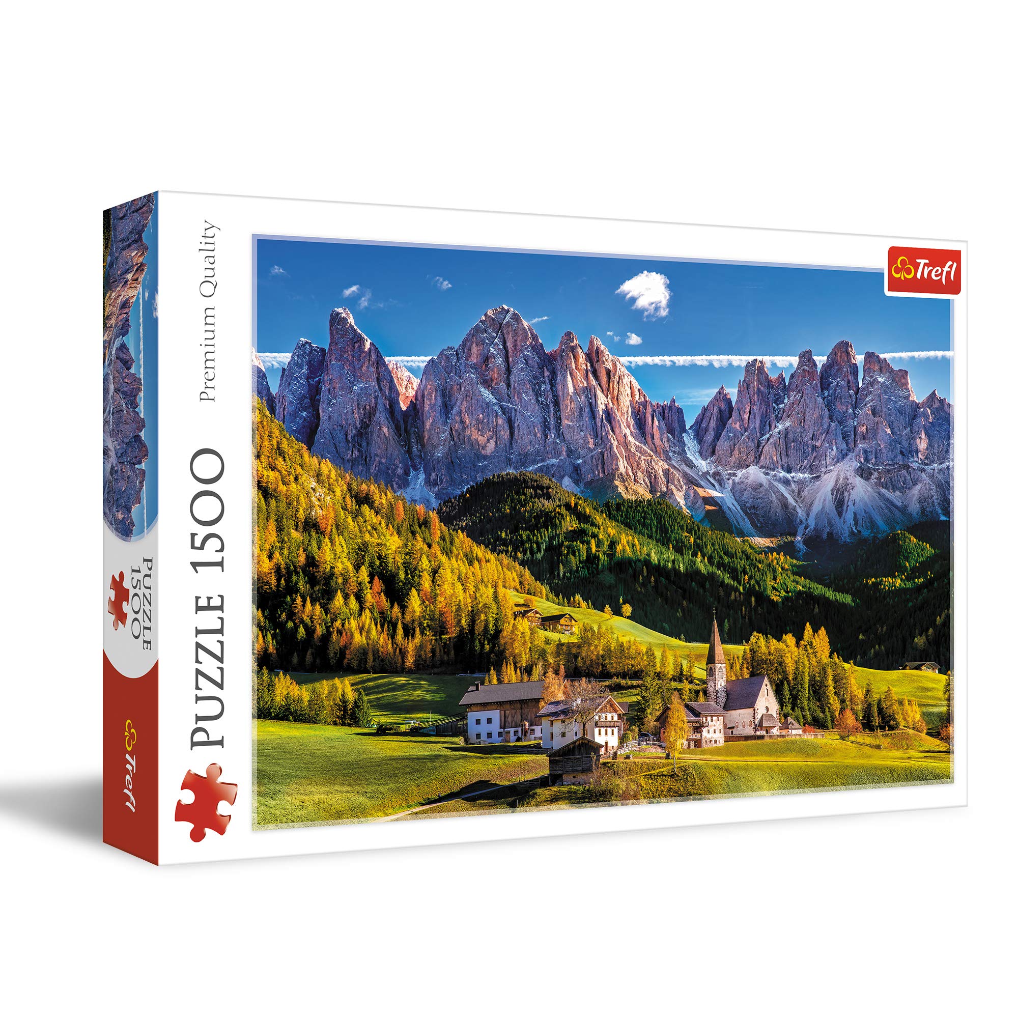 TREFL 1500 Piece Jigsaw Puzzles, Val Di Funes Valley, Dolomites