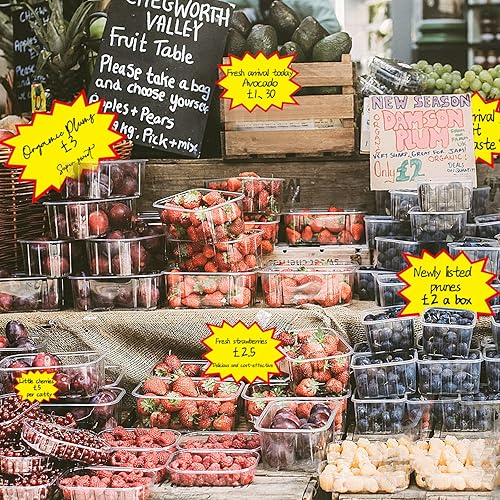 Miniatura 6 de YWFAFO Señales de venta al por menor, letreros de Starburst, papel de precio de promoción, letreros de venta para tienda minorista. (6.4 x 4.8