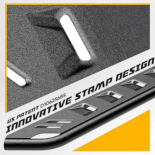 Miniatura 5 de ONINE Estribo tubular negro texturizado de 7 pulgadas, ajuste personalizado para Dodge Ram 1500 New Body Crew Cab Side Step Nerf Bar (no compatible