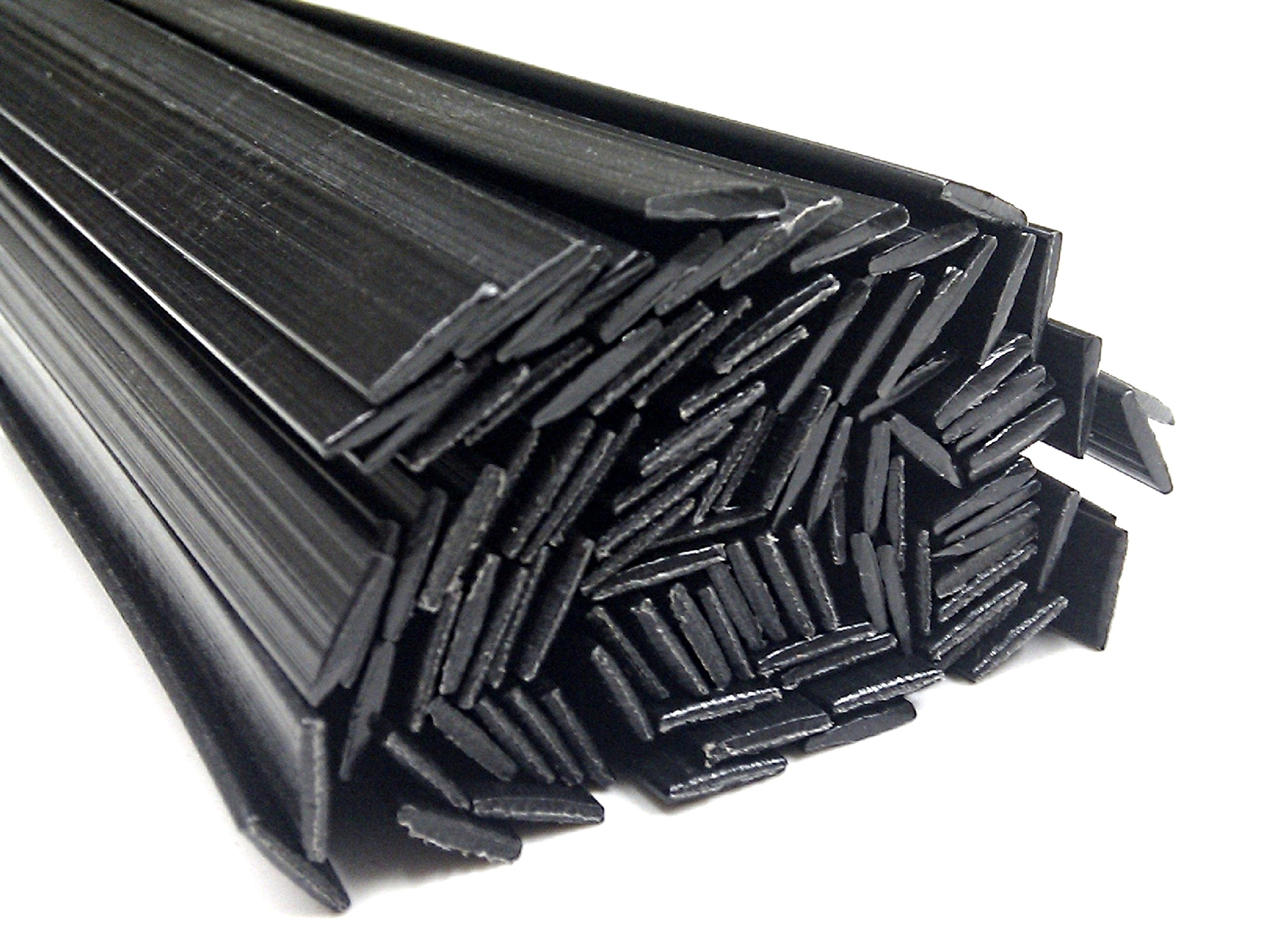 Filo saldatura plastica PE-HD 8x2mm Piatta Nero 25 barra HDPE