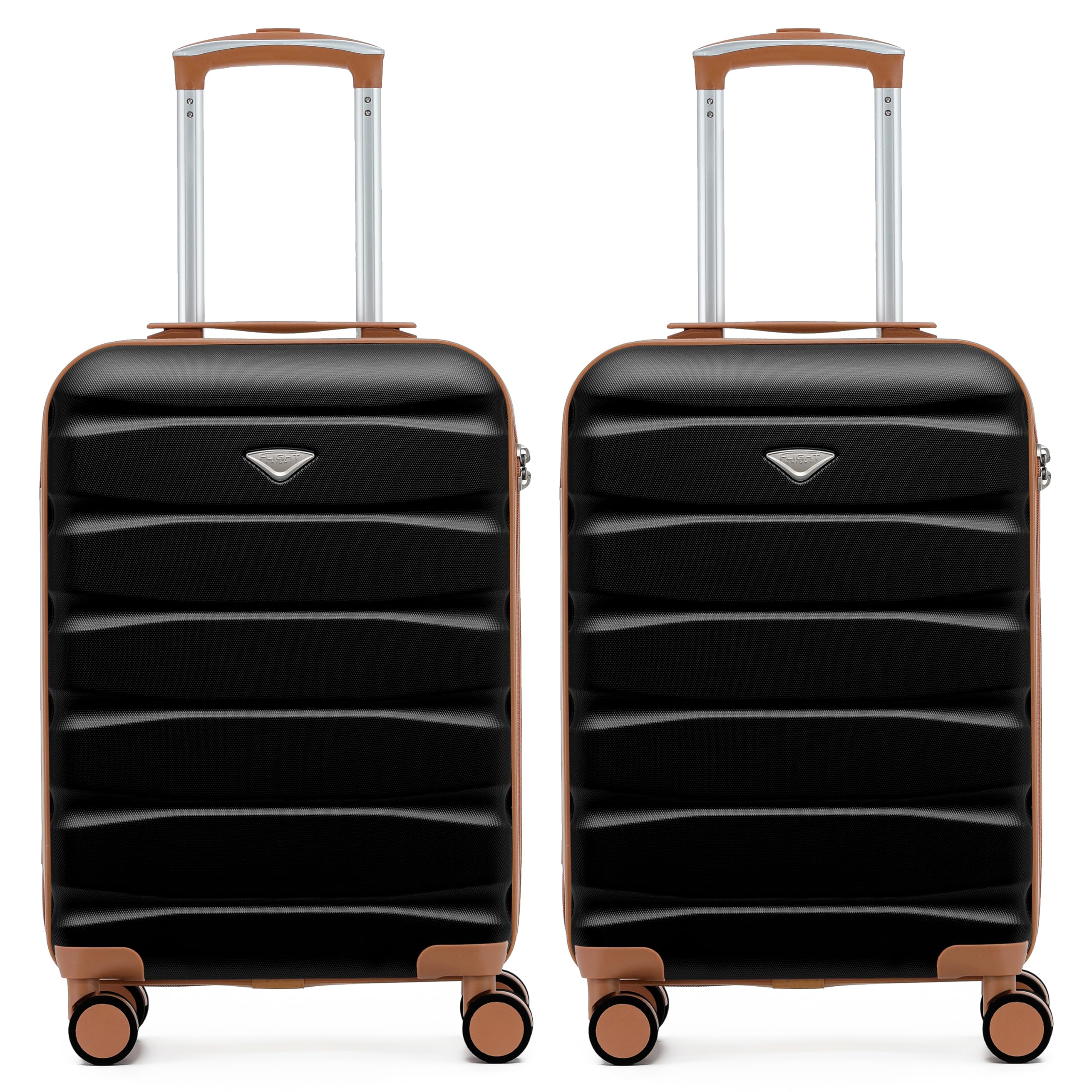 Flight Knight Underseat Cabin Suitcase 45x36x20cm | Free Hand Luggage for EasyJet & Wizz Air | Lightweight ABS Hard Shell with 8 Silent-Glide Spinner Wheels | Max Space Travel Bag — view 223