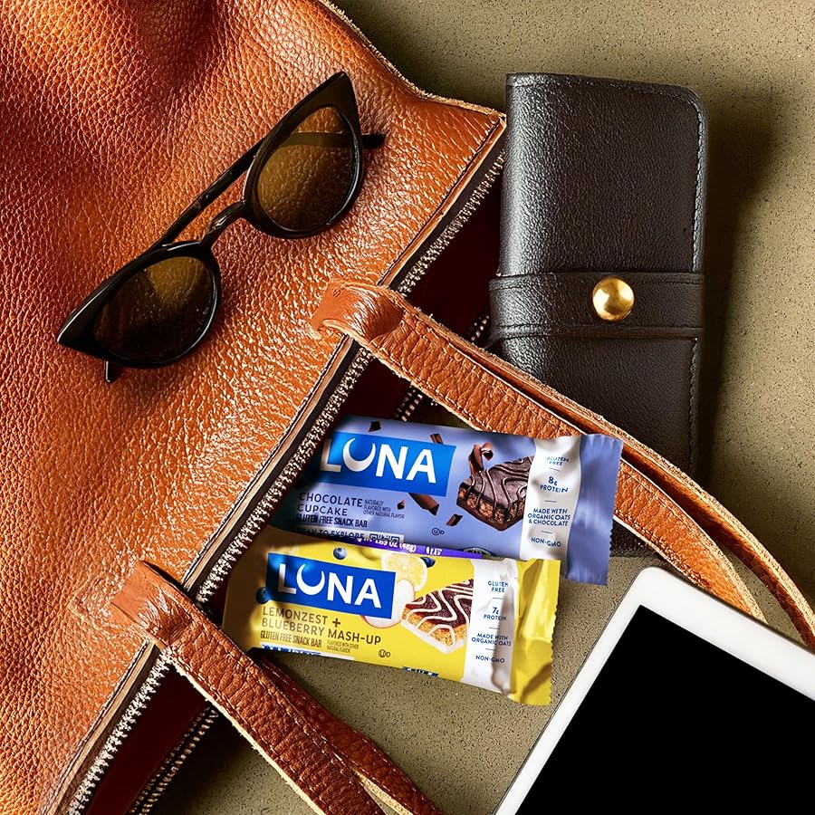 LUNA Bar - Mash-Ups LemonZest + Blueberry Flavor - Gluten Free Snack Bars - Non-GMO - Protein Bars - Made with Organic Oats (15 Pack) - image 8