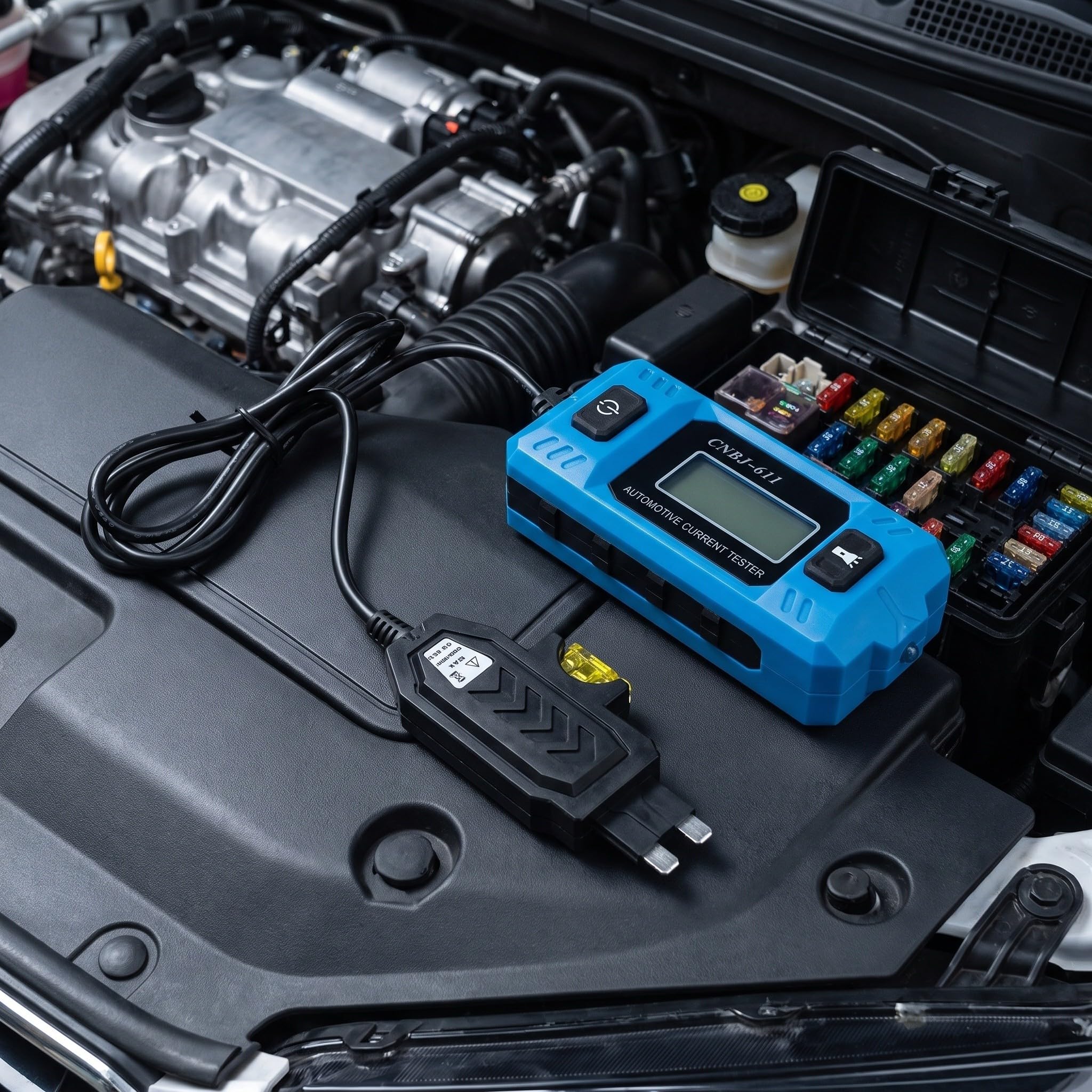 Artibetter Tester per guasti ai circuiti automobilistici - Strumento di diagnostica elettrica per autoveicoli - Rilevatore di corrente continua - Tester di corrente di standby per veicoli per test di