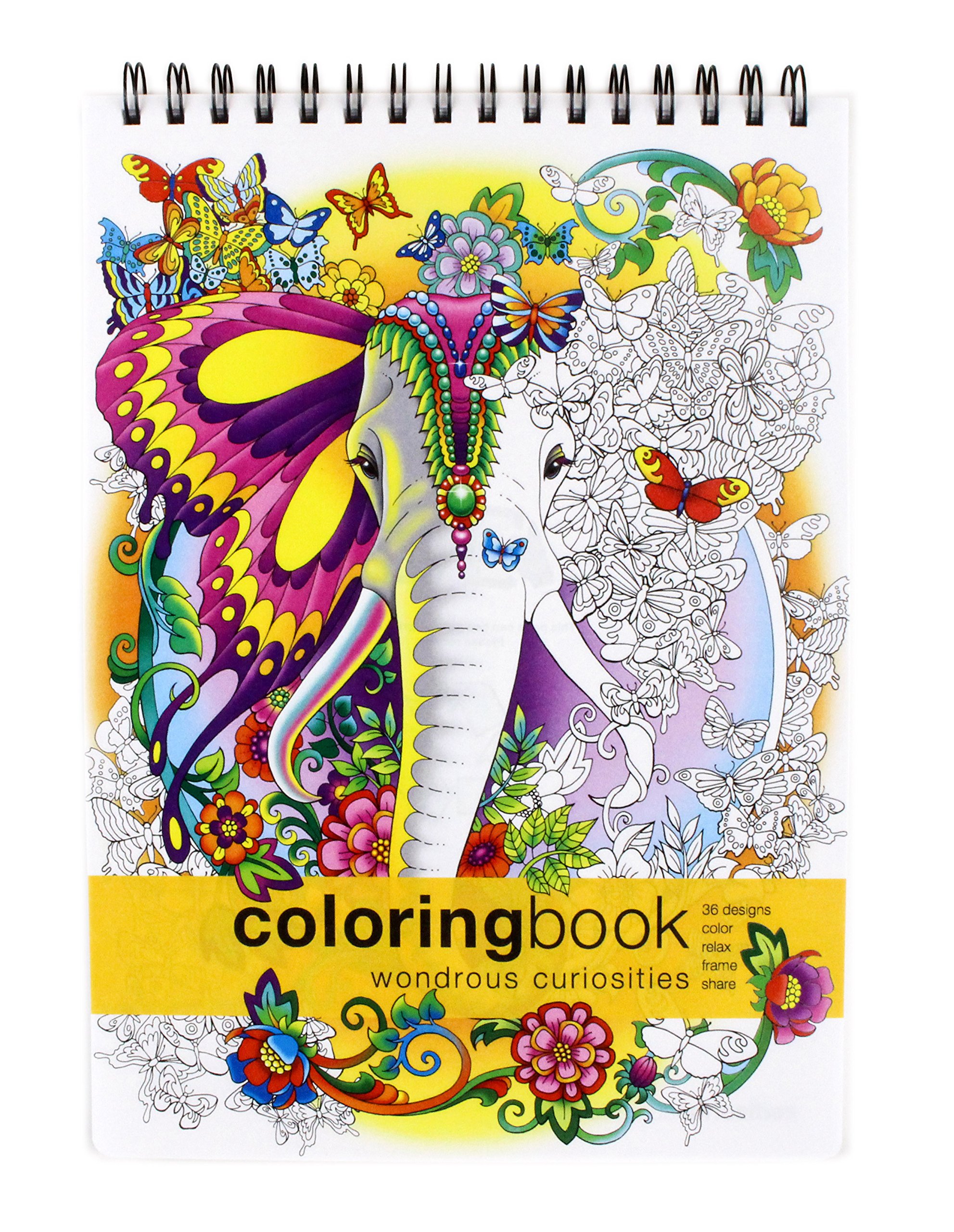 Action PublishingWondrous Curiosities Adult Colouring Book -- Large (22cm x 30cm )