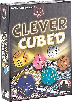 Stronghold Games Clever Cubed Board Game Black | A fantastic third installment of a beloved series, All new mechanics, including sequencing for picking dice