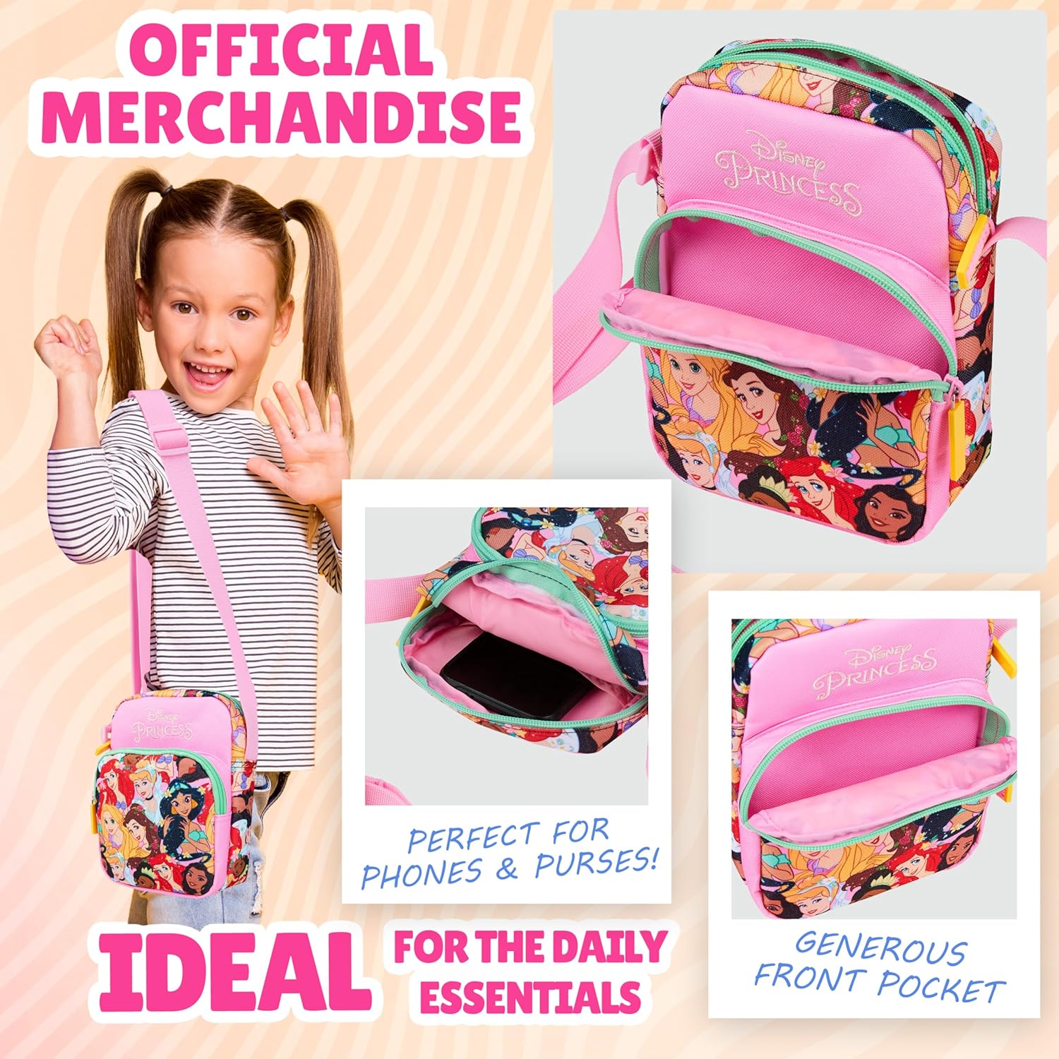 Disney Stitch Crossbody Bag Girls Teens Shoulder Bag Coin Purse Cute Stuff Travel Essentials Gifts for Girls - Image 4