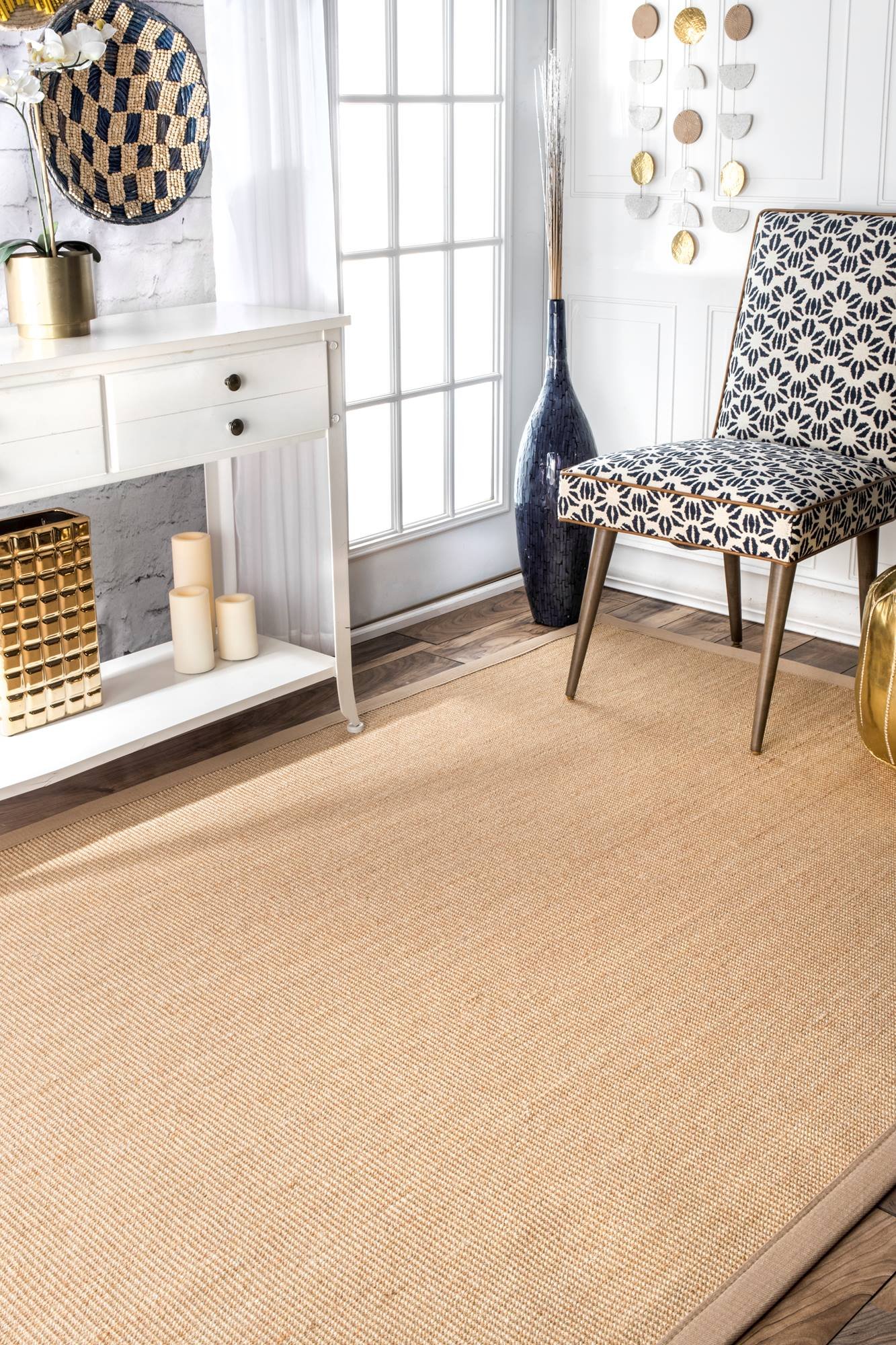 nuLOOM Orsay Casual Sisal Area Rug, 6' Square, Beige